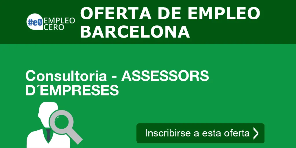 Consultoria - ASSESSORS D´EMPRESES Consultoria - ASSESSORS D´EMPRESES
