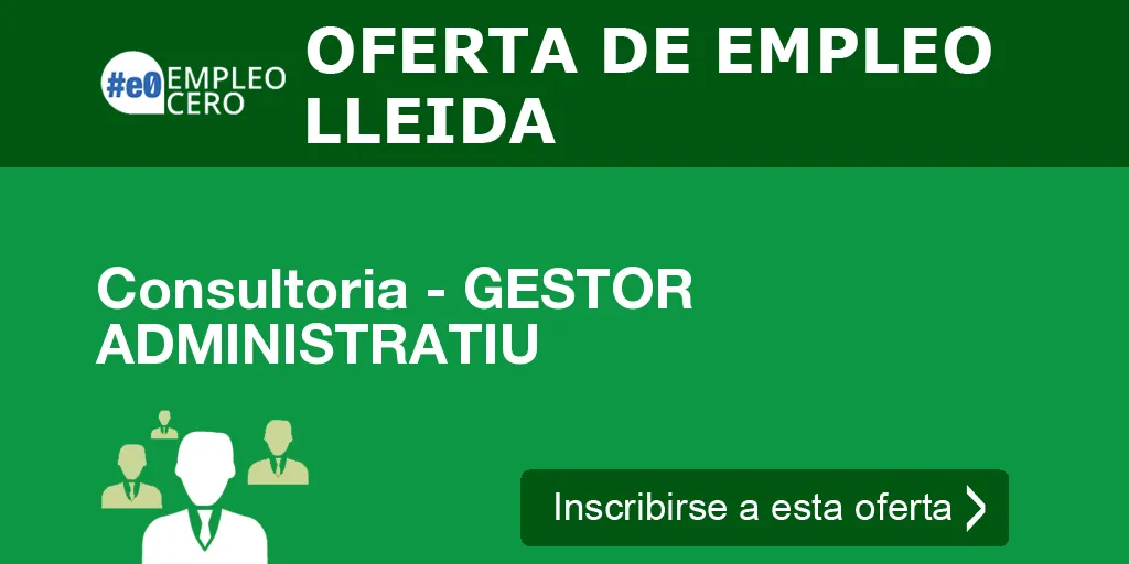 Consultoria - GESTOR ADMINISTRATIU
