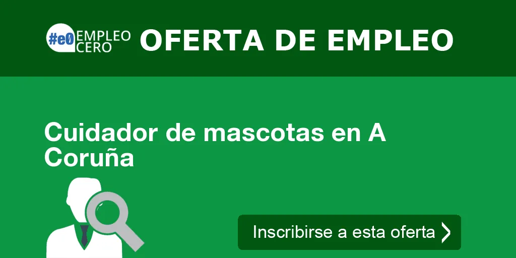 Cuidador de mascotas en A Coruña
