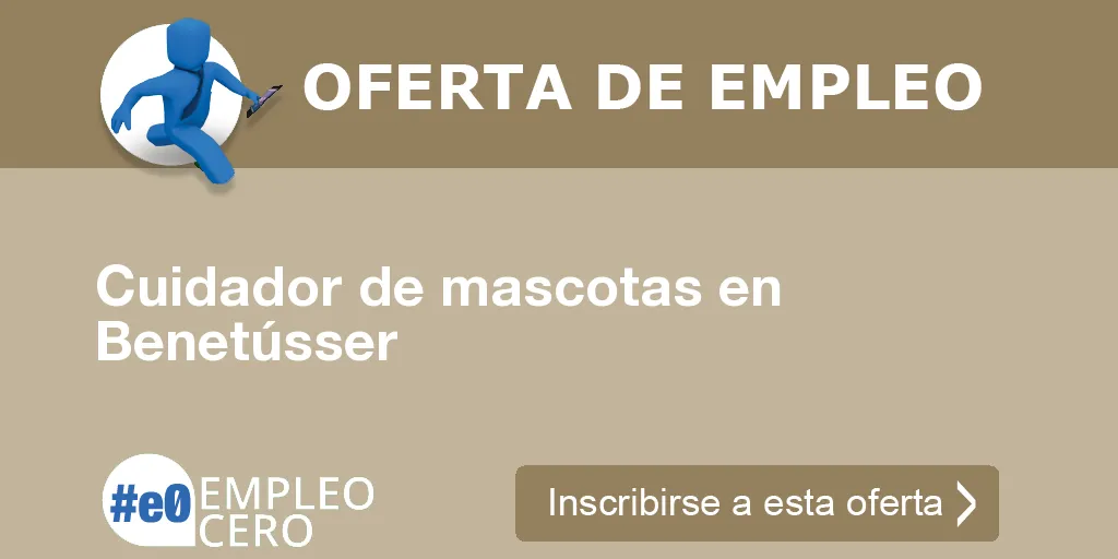 Cuidador de mascotas en Benetússer