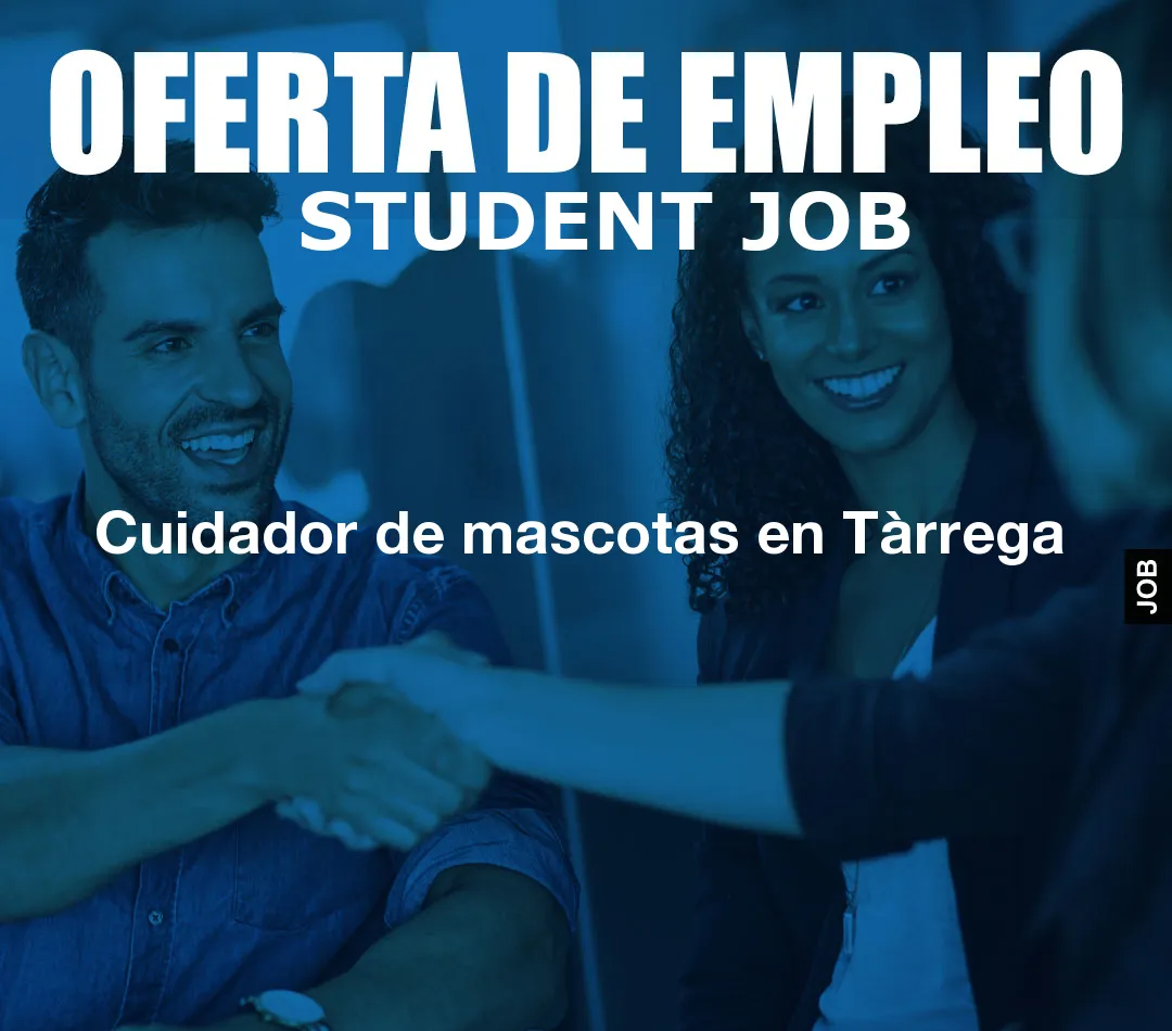 Cuidador de mascotas en T