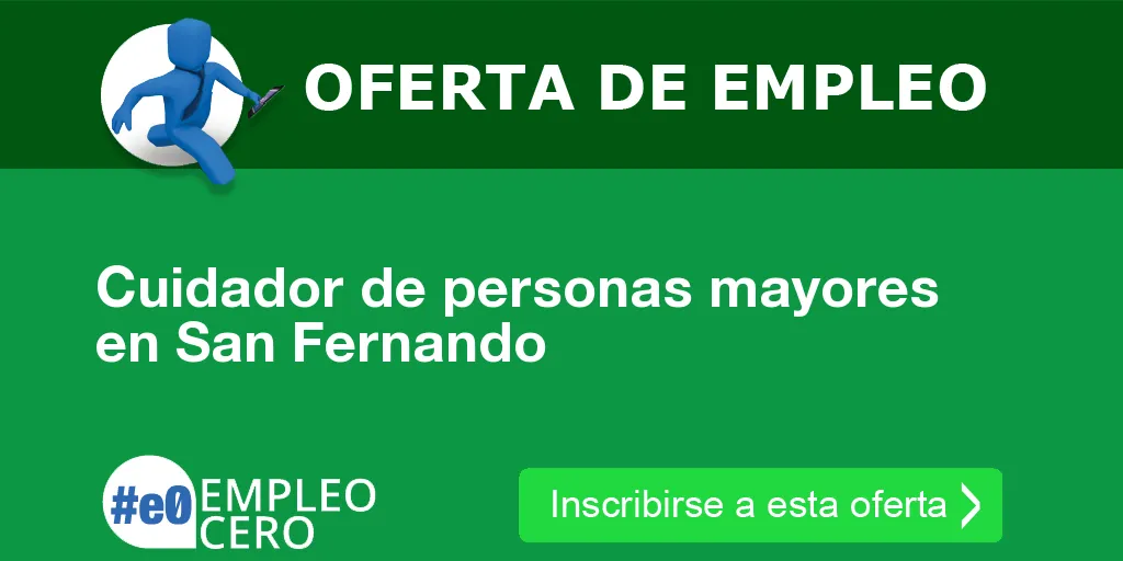 Cuidador de personas mayores en San Fernando Cuidador de personas mayores en San Fernando