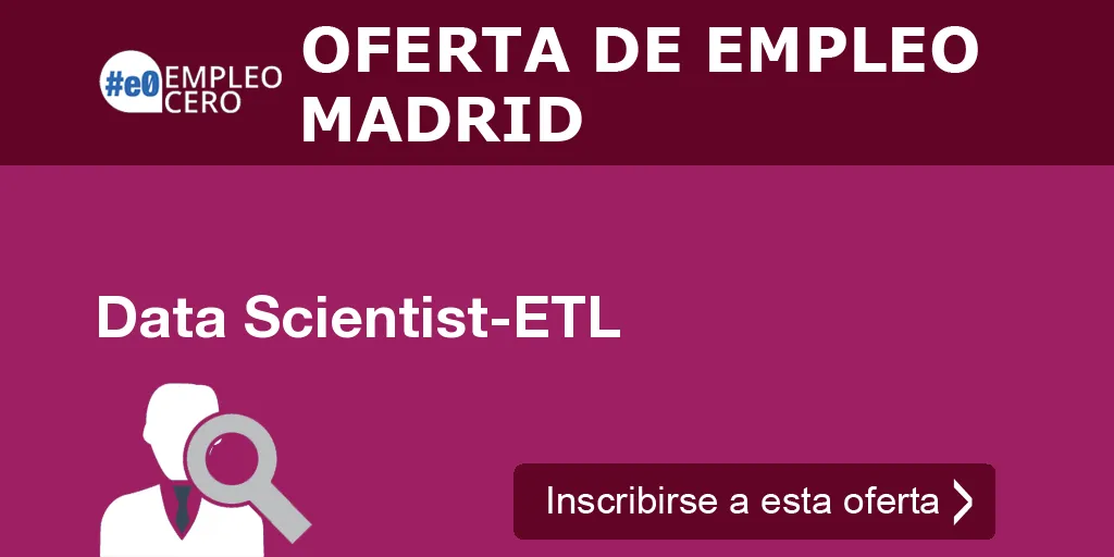 Data Scientist-ETL Data Scientist-ETL