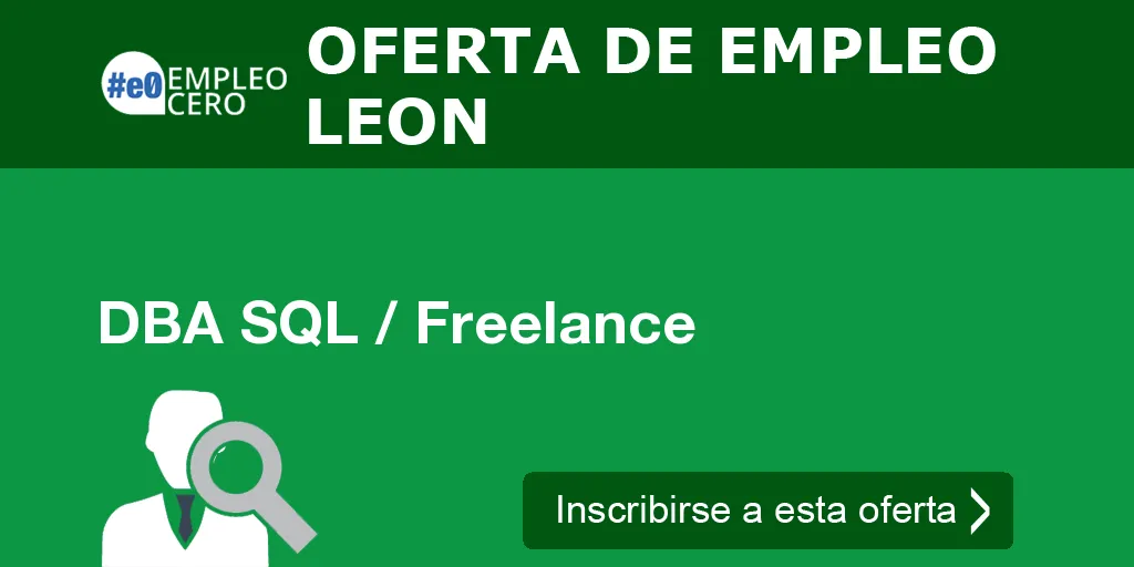 DBA SQL / Freelance DBA SQL / Freelance
