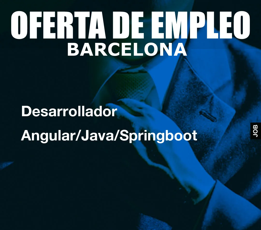 Desarrollador Angular/Java/Springboot