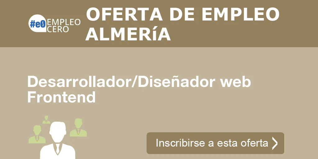 Desarrollador/Diseñador web Frontend
