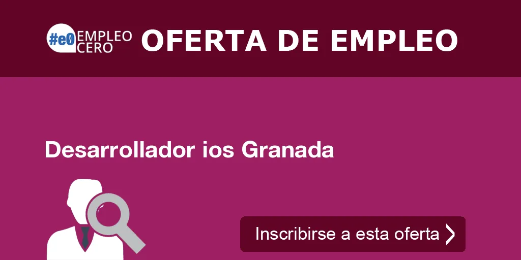 Desarrollador ios Granada