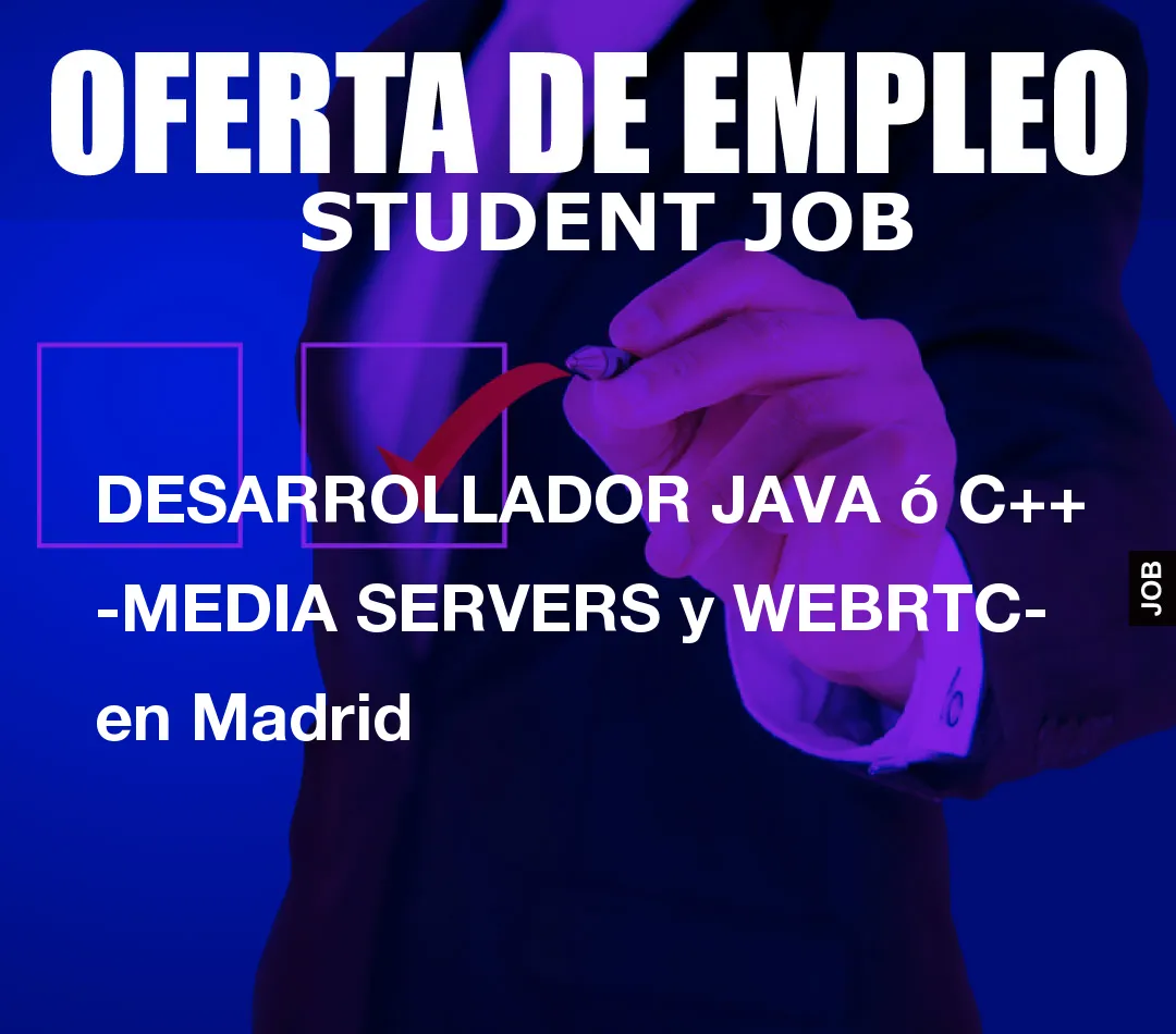 DESARROLLADOR JAVA