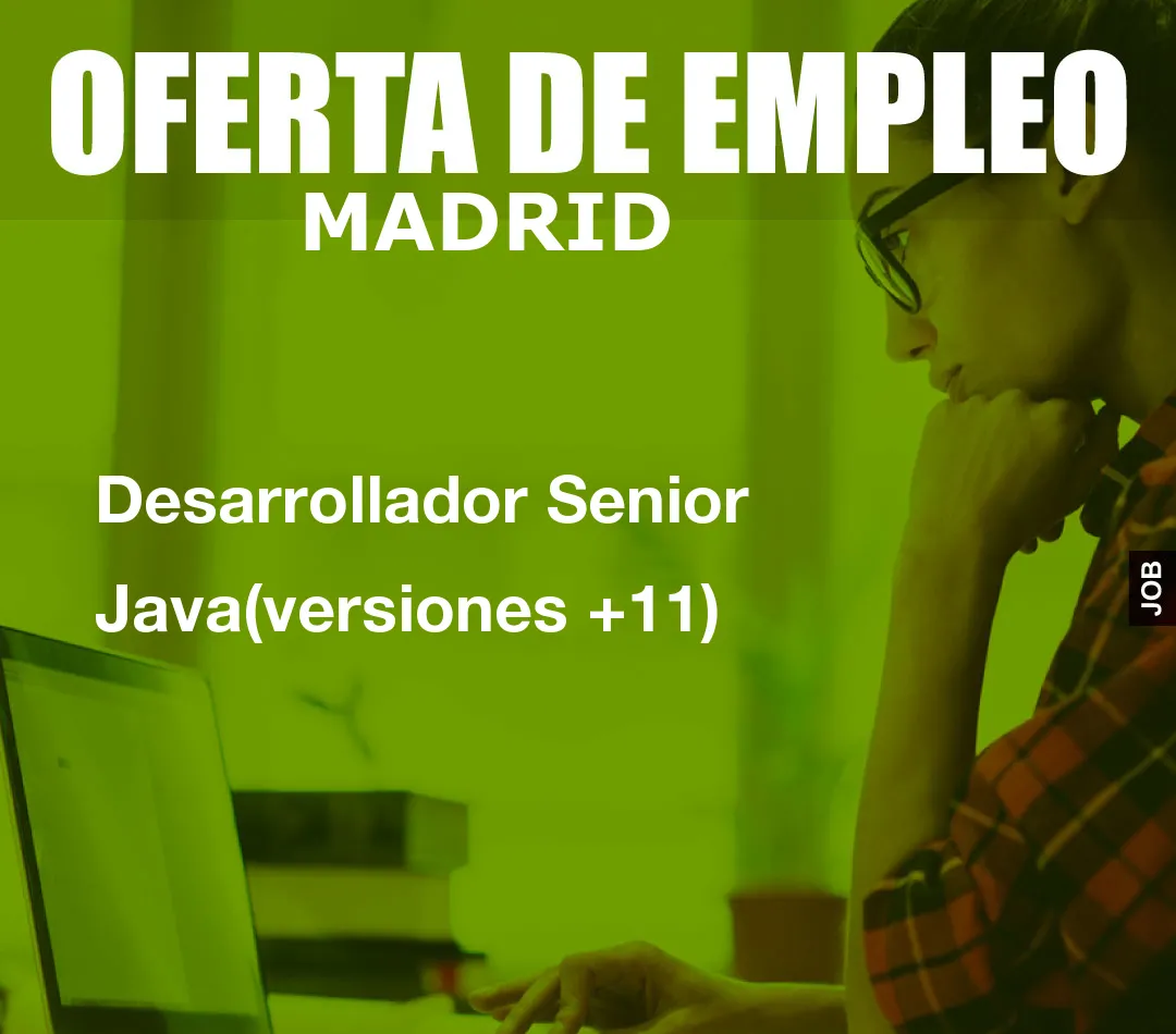 Desarrollador Senior Java(versiones +11) Desarrollador Senior Java(versiones +11)