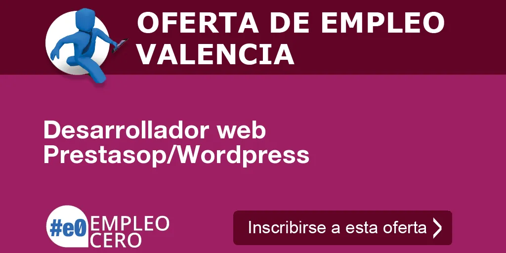 Desarrollador web Prestasop/Wordpress Desarrollador web Prestasop/Wordpress