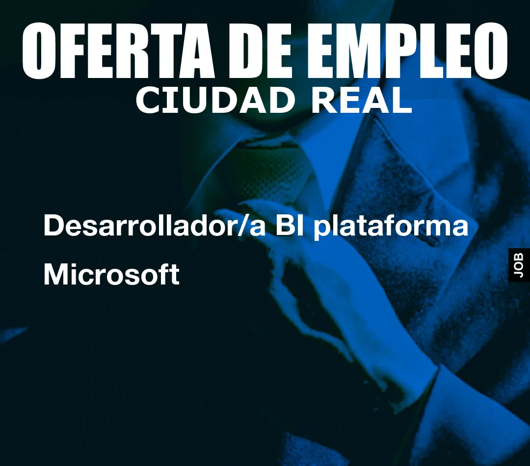 Desarrollador/a BI plataforma Microsoft