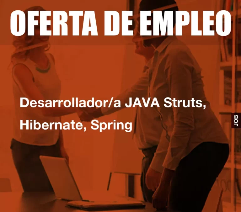 Desarrollador/a JAVA Struts, Hibernate, Spring