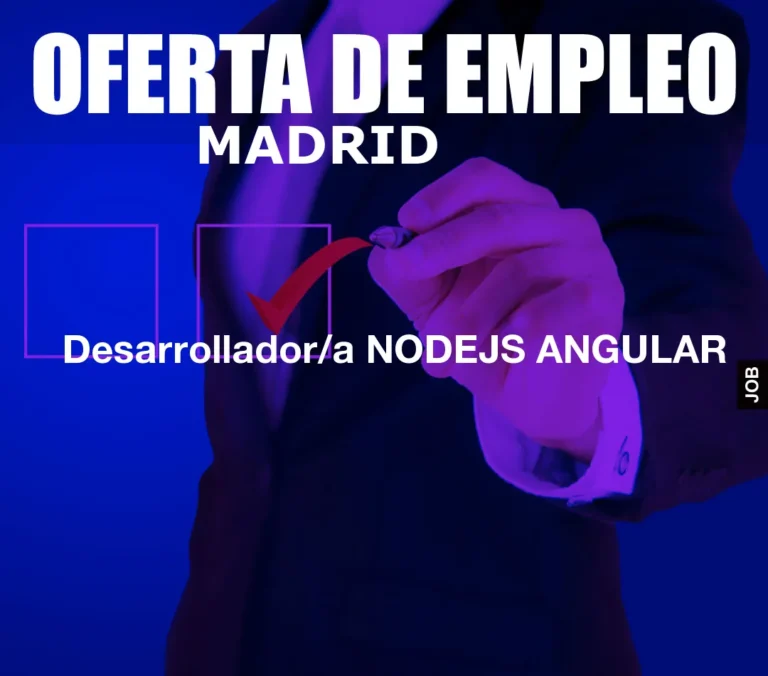 Desarrollador/a NODEJS ANGULAR