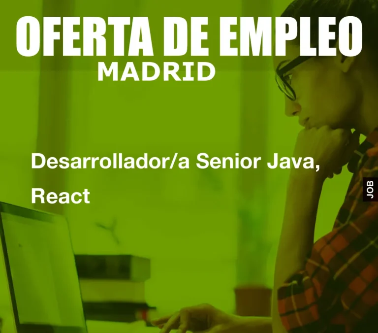 Desarrollador/a Senior Java, React