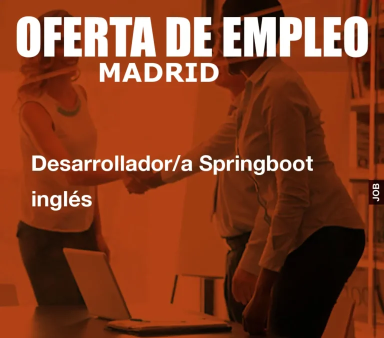 Desarrollador/a Springboot inglés