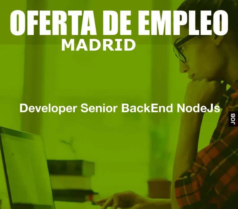 Developer Senior BackEnd NodeJs