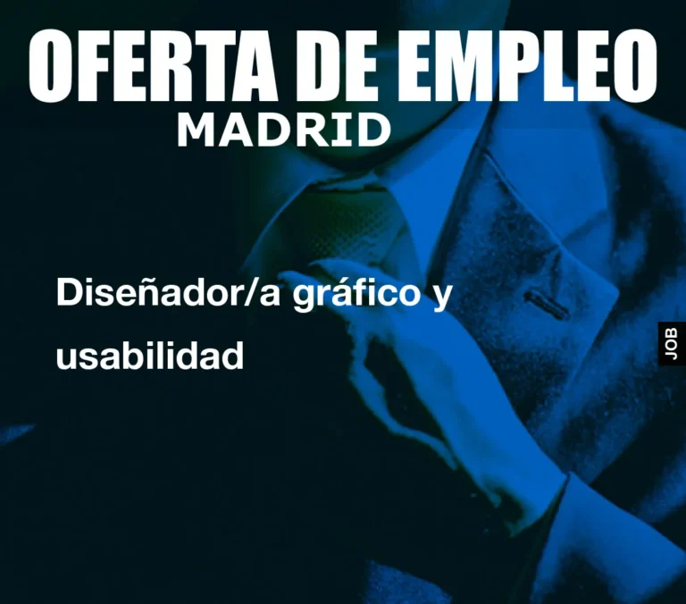 Diseñador/a gráfico y usabilidad