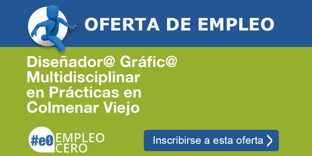 Diseñador@ Gráfic@ Multidisciplinar en Prácticas en Colmenar Viejo Diseñador@ Gráfic@ Multidisciplinar en Prácticas en Colmenar Viejo