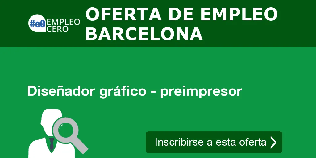 Diseñador gráfico - preimpresor