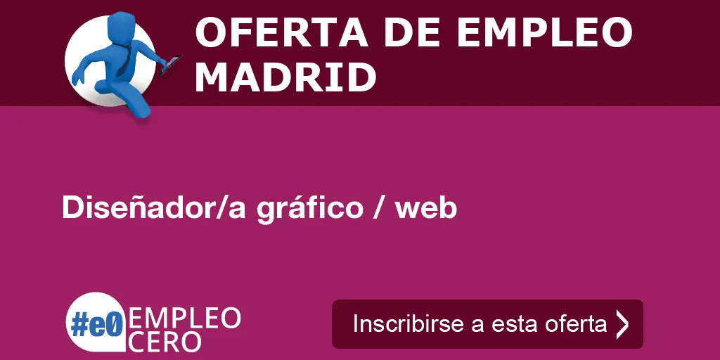 Diseñador/a gráfico / web Diseñador/a gráfico / web