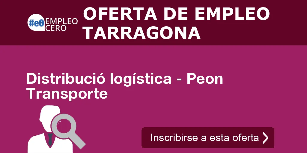 Distribució logística - Peon Transporte Distribució logística - Peon Transporte