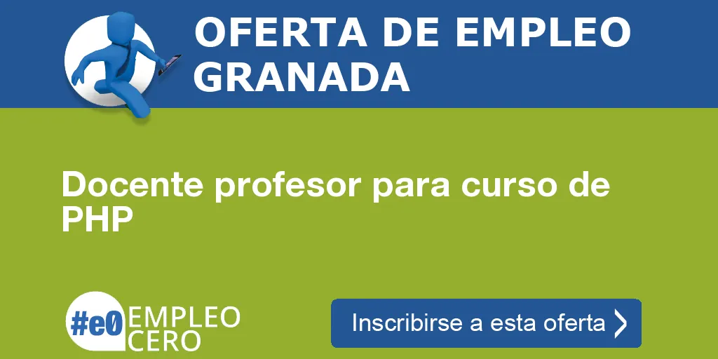 Docente profesor para curso de PHP Docente profesor para curso de PHP