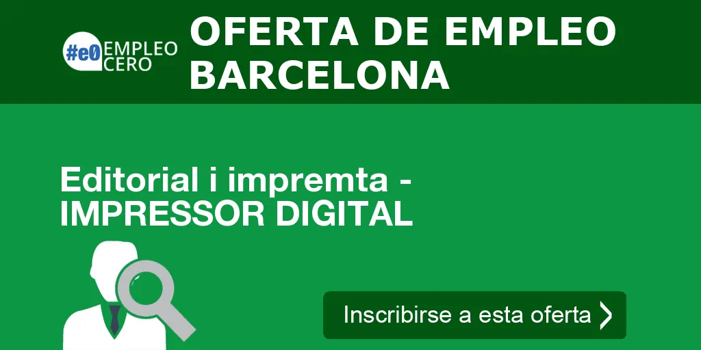 Editorial i impremta - IMPRESSOR DIGITAL