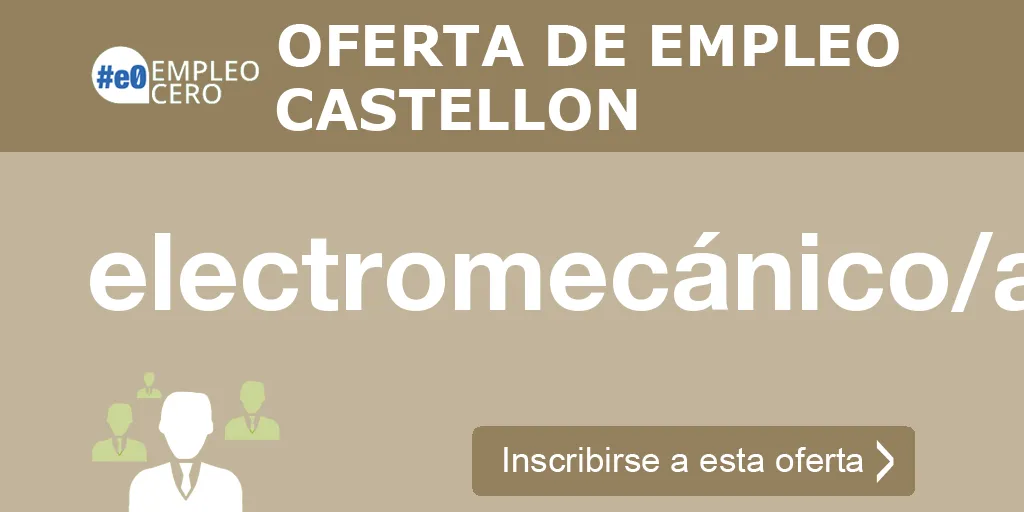 electromecánico/a