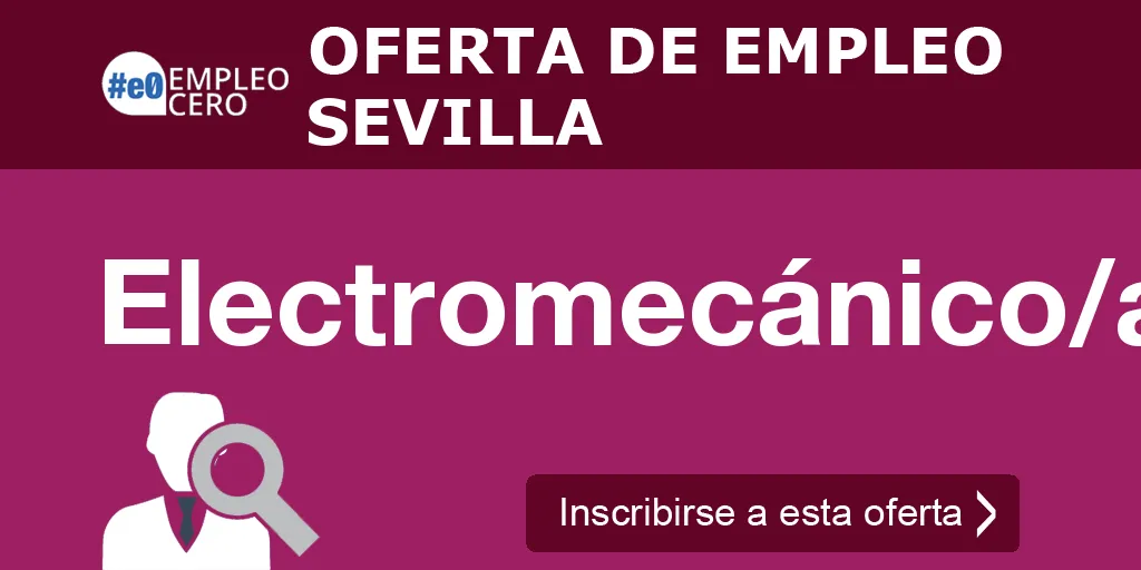 Electromecánico/a Electromecánico/a