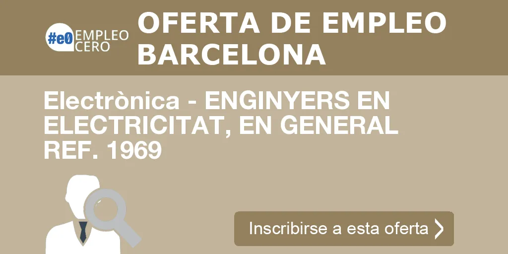 Electrònica - ENGINYERS EN ELECTRICITAT, EN GENERAL REF. 1969 Electrònica - ENGINYERS EN ELECTRICITAT, EN GENERAL REF. 1969