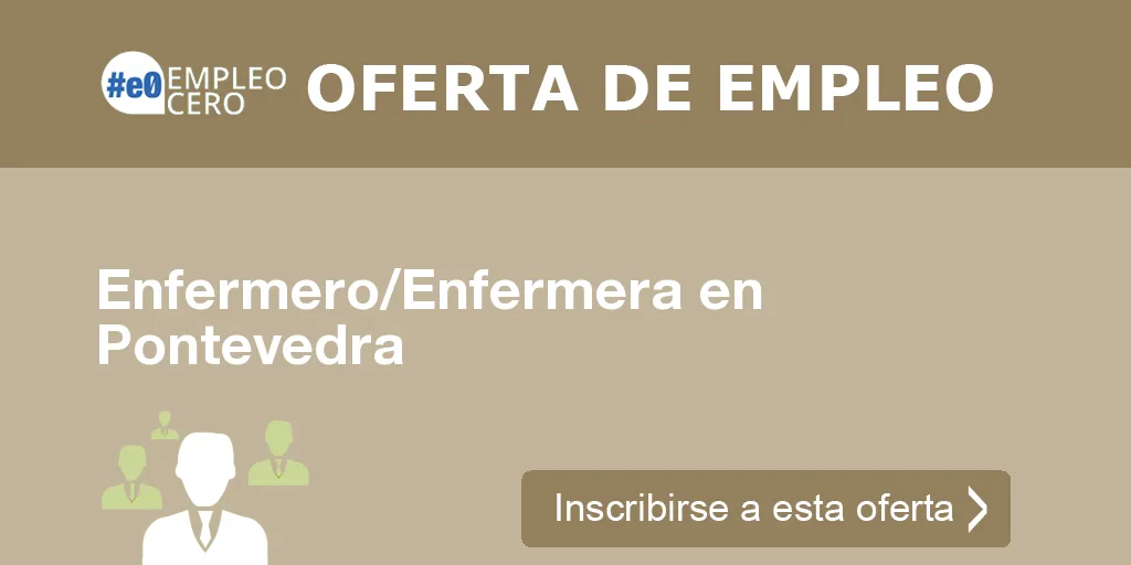 Enfermero/Enfermera en Pontevedra