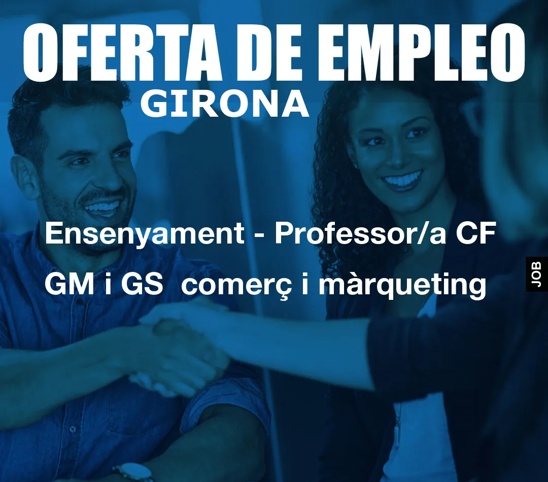 Ensenyament – Professor/a CF GM i GS  comer