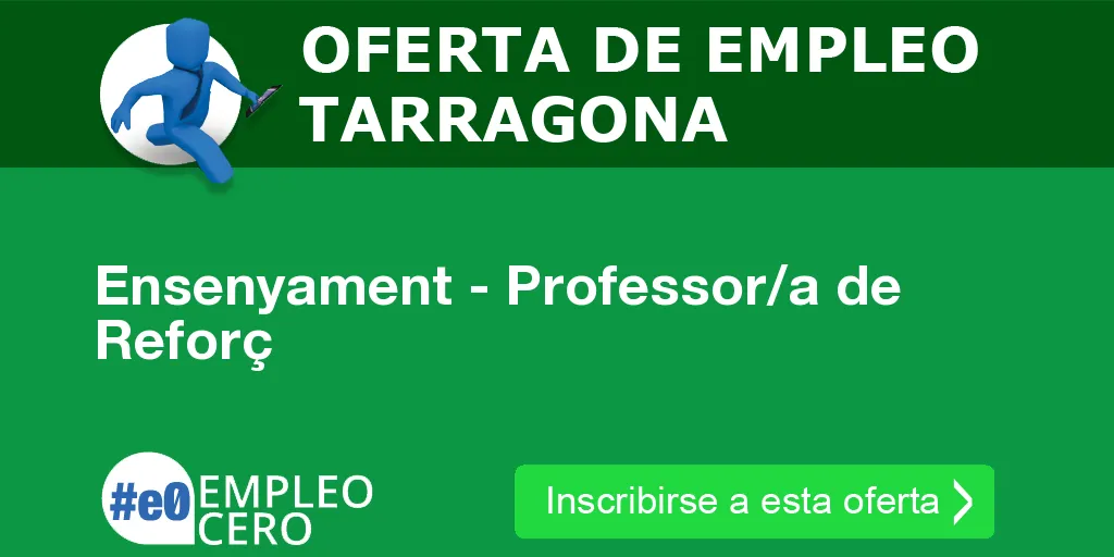 Ensenyament - Professor/a de Reforç