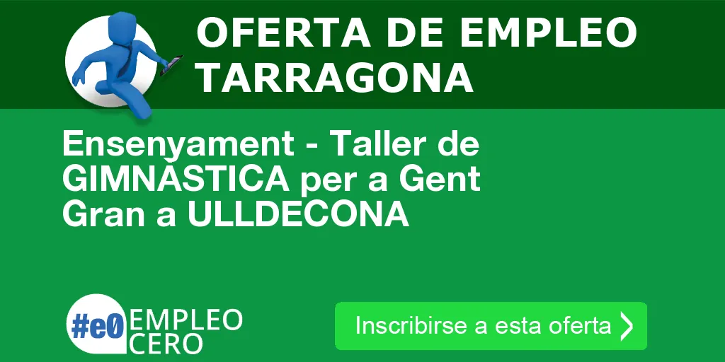 Ensenyament - Taller de GIMNÀSTICA per a Gent Gran a ULLDECONA