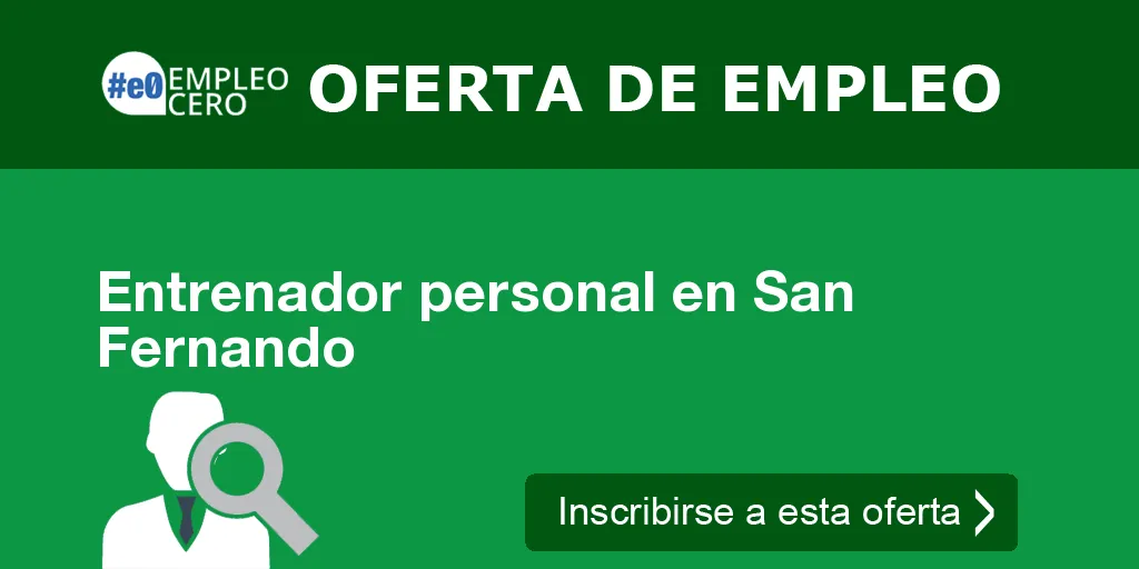Entrenador personal en San Fernando