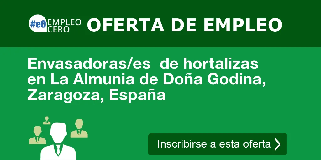 Envasadoras/es de hortalizas en La Almunia de Doña Godina, Zaragoza, España Envasadoras/es de hortalizas en La Almunia de Doña Godina, Zaragoza, España