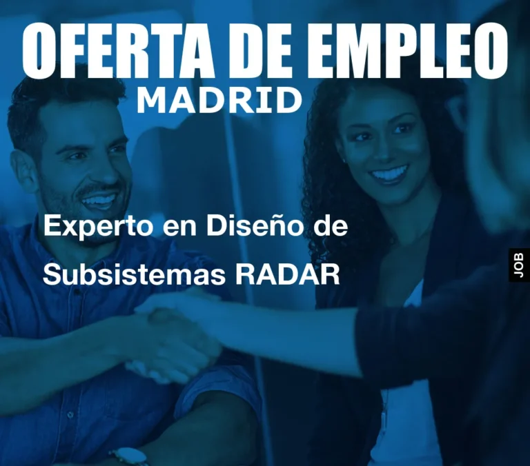 Experto en Diseño de Subsistemas RADAR