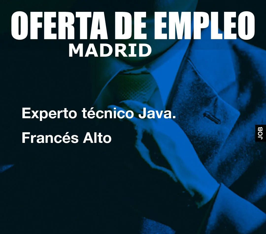 Experto técnico Java. Francés Alto