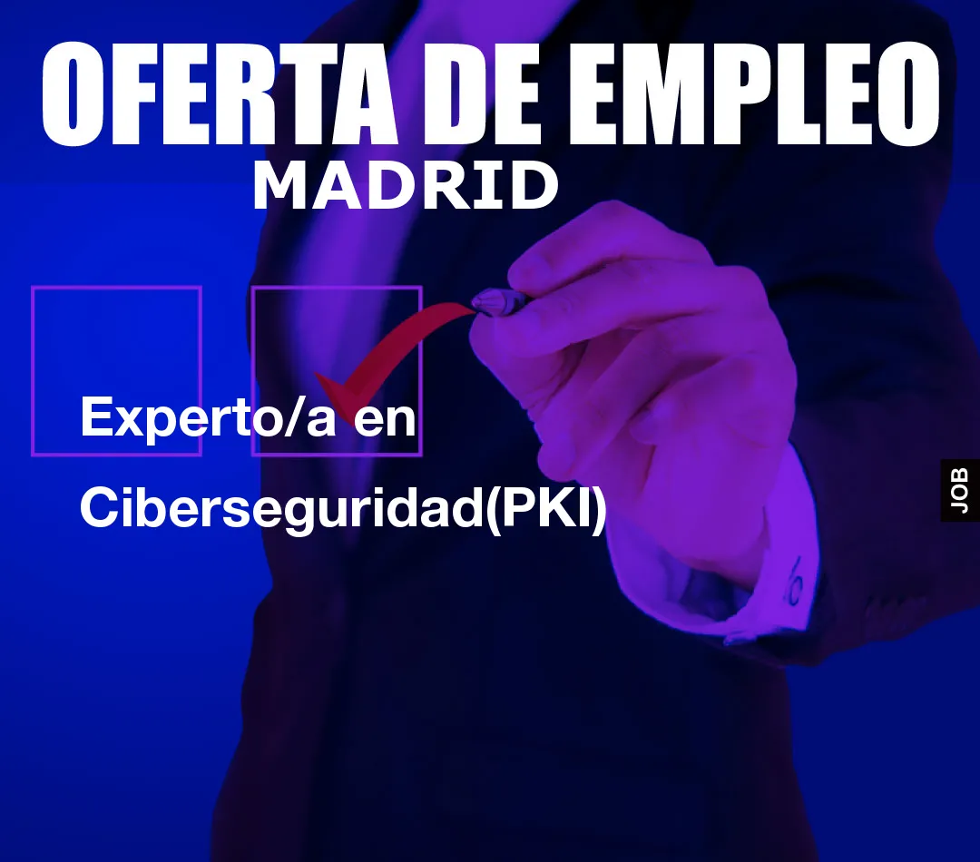 Experto/a en Ciberseguridad(PKI) Experto/a en Ciberseguridad(PKI)