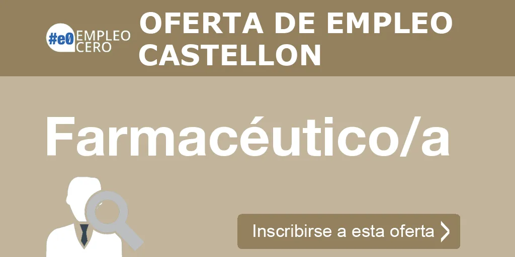 Farmacéutico/a Farmacéutico/a