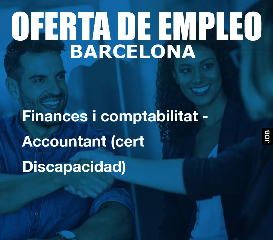 Finances i comptabilitat – Accountant (cert Discapacidad)