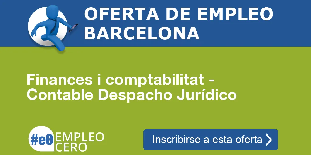 Finances i comptabilitat - Contable Despacho Jurídico Finances i comptabilitat - Contable Despacho Jurídico