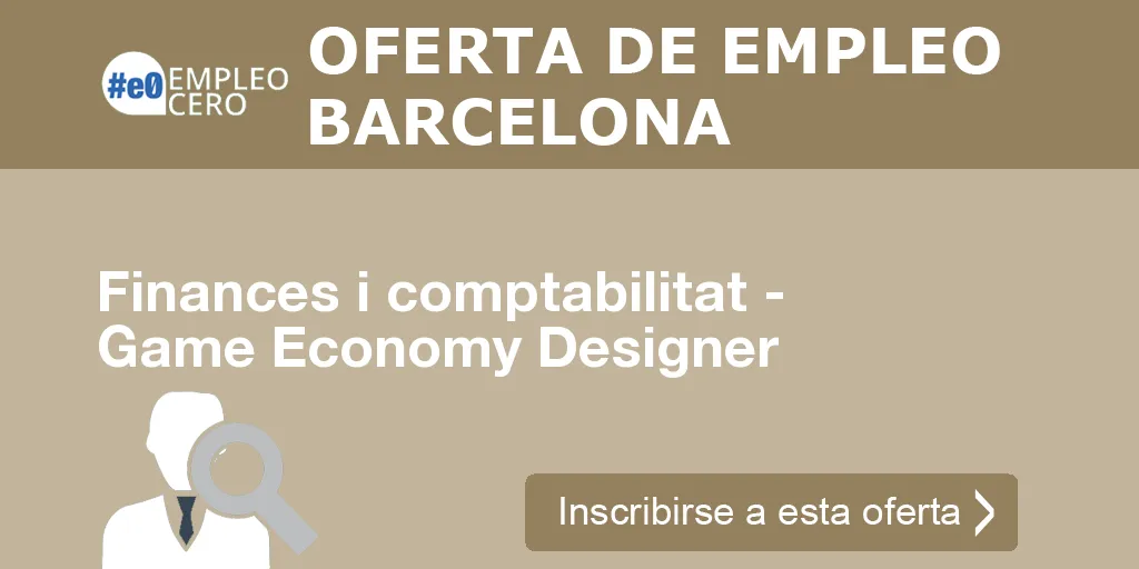 Finances i comptabilitat - Game Economy Designer
