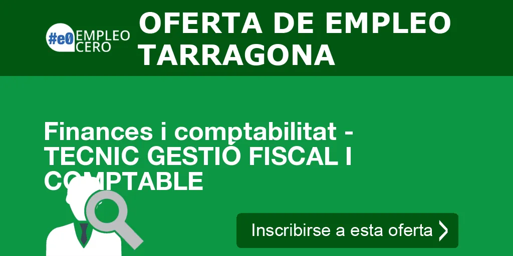 Finances i comptabilitat - TECNIC GESTIÓ FISCAL I COMPTABLE Finances i comptabilitat - TECNIC GESTIÓ FISCAL I COMPTABLE