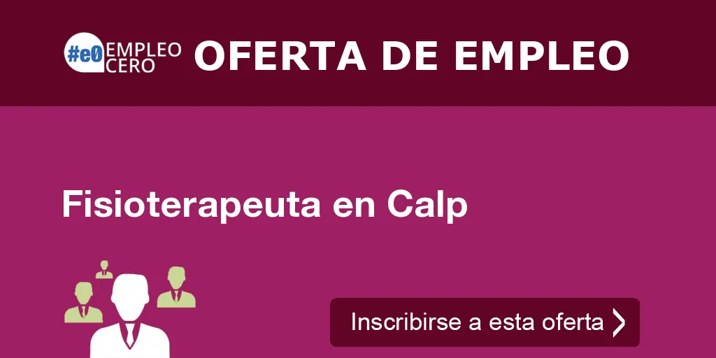 Fisioterapeuta en Calp