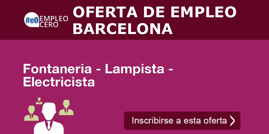 Fontaneria - Lampista - Electricista Fontaneria - Lampista - Electricista