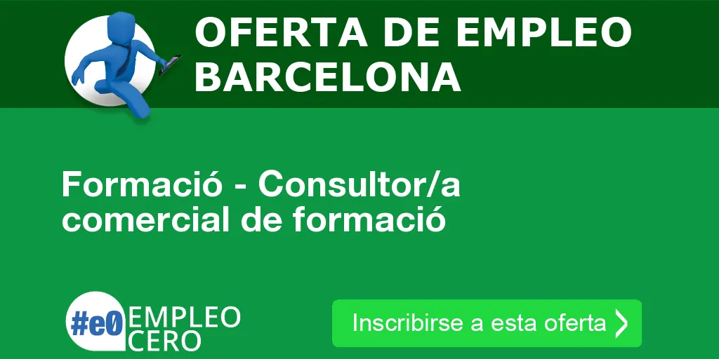 Formació - Consultor/a comercial de formació Formació - Consultor/a comercial de formació