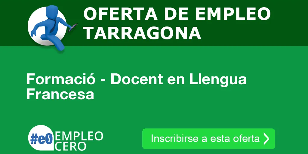 Formació - Docent en Llengua Francesa Formació - Docent en Llengua Francesa