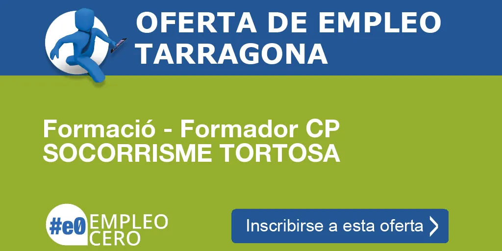 Formació - Formador CP SOCORRISME TORTOSA Formació - Formador CP SOCORRISME TORTOSA