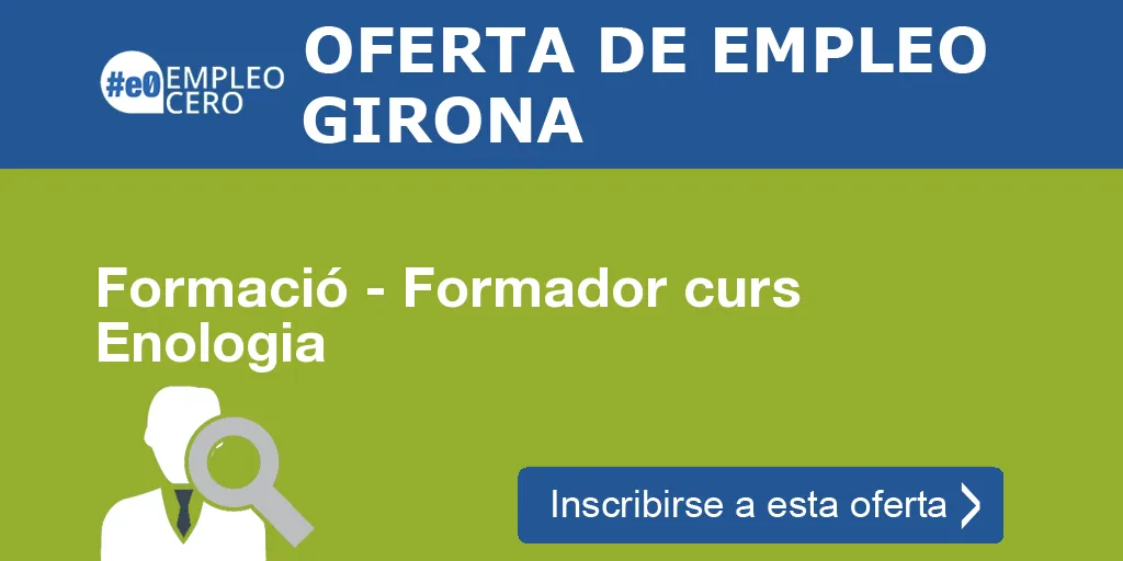 Formació - Formador curs Enologia